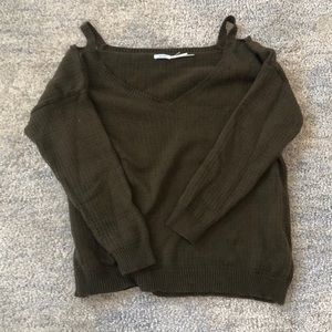 Shoulder Cut-out Sweater